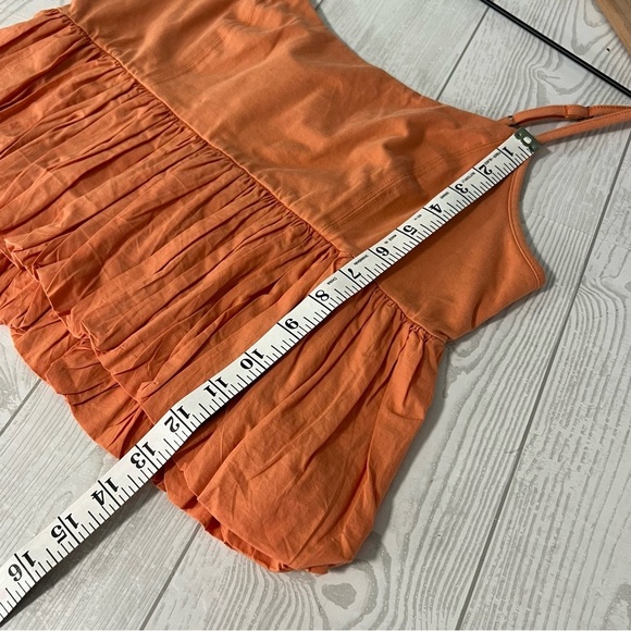 Maeve Anthropologie Ruffled Bubble-Hem Cropped Tank - Picture 6 of 10